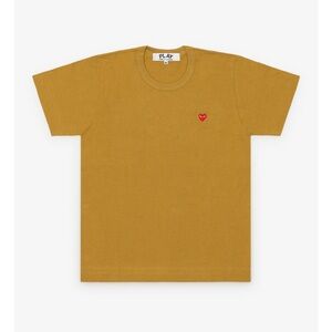 PLAY COMME DES GARÇONS - Small Heart T-Shirt -  Mustard
